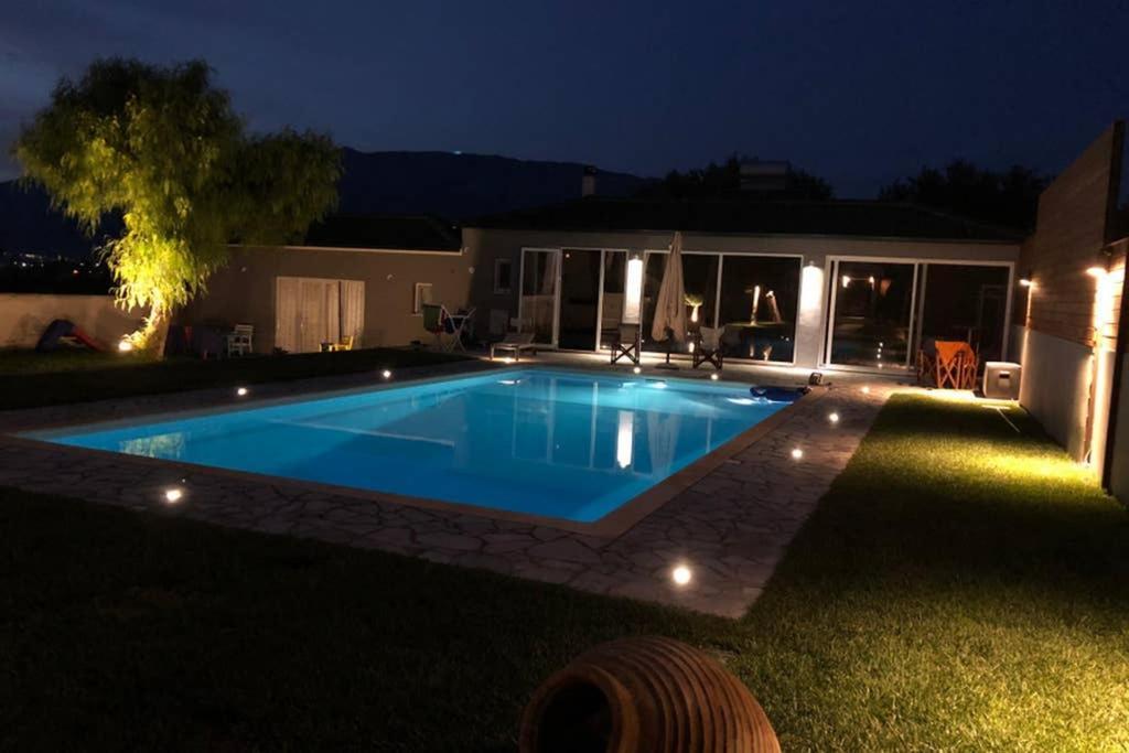 Sunlit Pool House Villa Posidhonía Dış mekan fotoğraf