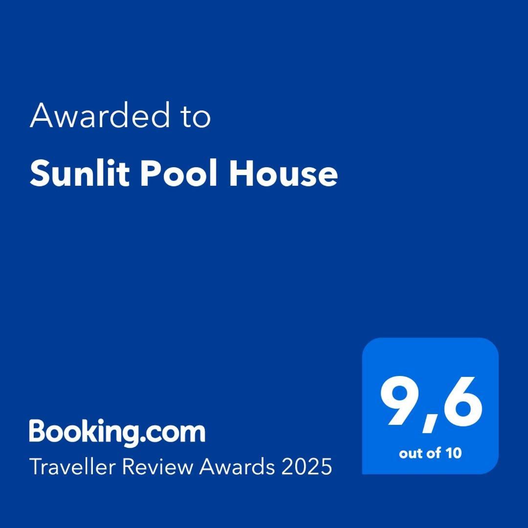 Sunlit Pool House Villa Posidhonía Dış mekan fotoğraf